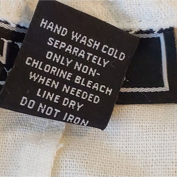 NYCC Pull on WHITE BEACH VACATION RESORT Linen blend joggers size 10 NEW - Picture 7 of 7